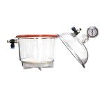 250MM Polycarbonate Vacuum Drying Desiccator with Gauge