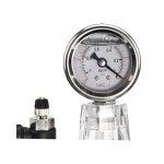 250MM Polycarbonate Vacuum Drying Desiccator with Gauge