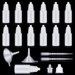 12-Pack Squeezable Dropper Bottles with Funnels