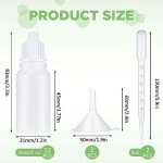 12-Pack Squeezable Dropper Bottles with Funnels