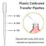 4 oz Pink Dropper Bottles with Labels - 2 Pack