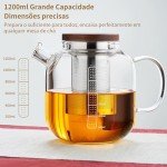 Borosilicate Glass Teapot with Infuser - 40oz
