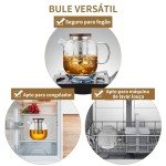 Borosilicate Glass Teapot with Infuser - 40oz