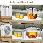 Borosilicate Glass Teapot with Infuser - 40oz