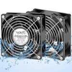High Airflow Waterproof Cooling Fan 2-Pack