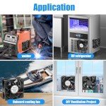 High Airflow Waterproof Cooling Fan 2-Pack