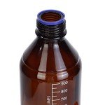 4 Amber Borosilicate 1000 mL Graduated Lab Bottles