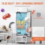 VEVOR 19.32 Cu.ft Stainless Steel Upright Freezer