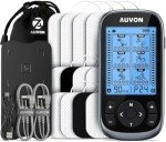 AUVON 3-in-1 TENS Unit Muscle Stimulator Machine