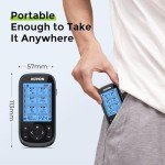 AUVON 3-in-1 TENS Unit Muscle Stimulator Machine