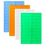 QWORK Stackable Microscope Slide Tray Set - 4 Pack