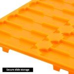 QWORK Stackable Microscope Slide Tray Set - 4 Pack