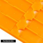 QWORK Stackable Microscope Slide Tray Set - 4 Pack