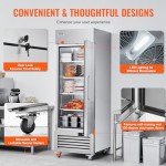 VEVOR 19.32 Cu.ft Stainless Steel Upright Freezer