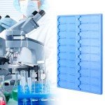 QWORK Stackable Microscope Slide Tray Set - 4 Pack