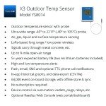 YoLink X3 Outdoor Temperature Data Logger with Alerts