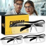 Anti-Fog Safety Glasses for Lab Work - 3 Pack