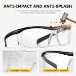 Anti-Fog Safety Glasses for Lab Work - 3 Pack