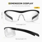 Anti-Fog Safety Glasses for Lab Work - 3 Pack