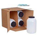 Hudson 1 Gallon Wide Mouth Plastic Jars - 4 Pack