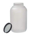 Hudson 1 Gallon Wide Mouth Plastic Jars - 4 Pack