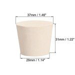 White Tapered Rubber Lab Tube Stoppers, 5 Pack