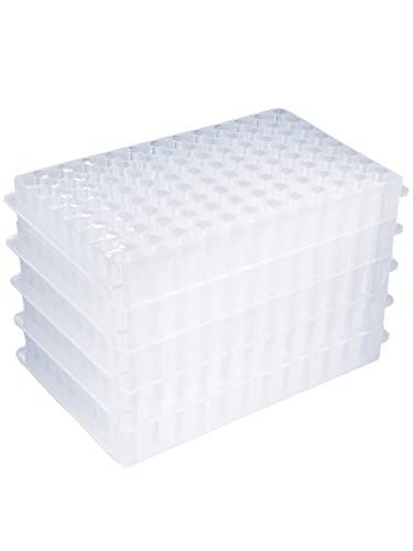 5-Pack Double Panel Vial Rack for Microcentrifuge Tubes