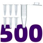 1.5ml Sterile Microcentrifuge Tubes with Caps - 500 Pack