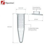 1.5ml Sterile Microcentrifuge Tubes with Caps - 500 Pack