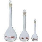 3-Piece Volumetric Flask Set - Class A, Boro Glass