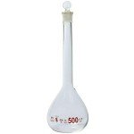 3-Piece Volumetric Flask Set - Class A, Boro Glass