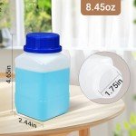 Plastic Lab Chemical Reagent Bottles - 5 Pack