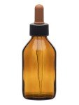 EISCO 100ml Amber Glass Dropping Bottles (6PK)