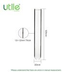 50pcs 20ml Borosilicate Glass Test Tubes