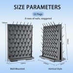 Cenbyder Wall-Mounted Lab Drying Rack with Pegs