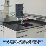 Cenbyder Wall-Mounted Lab Drying Rack with Pegs