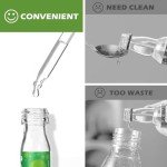 Glass Dropper Pipettes for SodaStream - 4 Pack