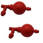 Rubber Pipette Filler with Three Valves - 2 Pack