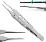 4" Straight Smooth Tying Forceps for Ophthalmic Use