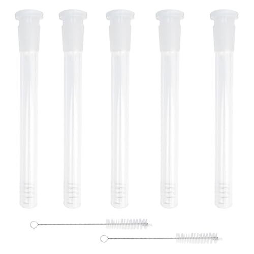 5PCS Clear Glass Test Tubes with 2 Brushes