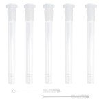 5PCS Clear Glass Test Tubes with 2 Brushes
