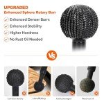 Spherical Rotary Burr for Angle Grinder Attachments