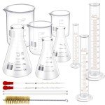 14-Piece Glass Lab Measuring Set with Tools