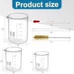 14-Piece Glass Lab Measuring Set with Tools