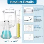 14-Piece Glass Lab Measuring Set with Tools