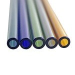 Colored Borosilicate Glass Tubes Set - 10 Pieces