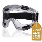 TECBACK Smoky Black Anti-Fog Safety Goggles