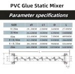 1/2 Inch Static Mixer for Gas-Liquid Mixing