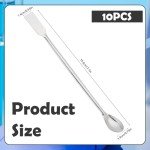 10 Pcs Stainless Steel Lab Mixing Spatulas/Scoops