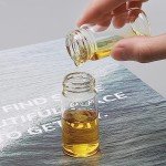 Clear Glass Sample Vials with Caps - Pack of 25